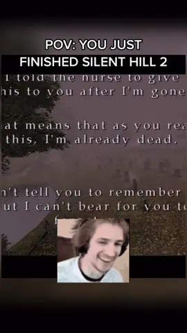 If i cry, you gotta cry with me 🥲 #fyp #fypシ #GamingOnTikTok #silenthill #silenthill2 #silenthill2ending #sad #feels 