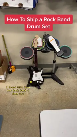 This is how I ship Rock Band Drum sets with the guitar! Seems like a lot but its really simple and easy! Hope this can help ✅💸 #resellflip #resellertips #videogames #gaming #gamer #twitch #GamingSetup #rockband4 #guitarhero #ebayseller #mercariseller #amazonfba 