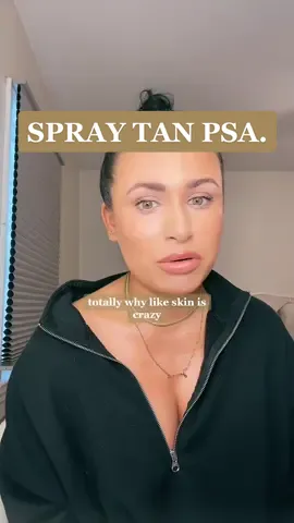 Your skin is affected by SO MANY factors - weather, hormones, supplments, medication , diet change ETC. and most are temporary factors . Temporary factors CAN affect the way your spray tan processes: “brassy”, “too dark”, “too light” , “blotchy” .🤞🏽❤️‍🔥💕 #spraytanartisttips #spraytantips #spraytan #fyp #tlsspraytanbar #spraytaneducator #patrickta #spraytanartist #beautyboss 