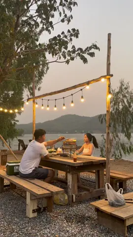 Sunset with you ❤️  #เที่ยวไทย #fyp #ธรรมชาติบําบัด #ห้องพักโบกี้รถไฟ #สุพรรณบุรี #ที่เที่ยวใกล้กรุงเทพฯ 