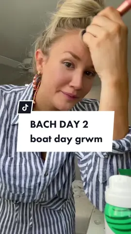 Spilled my iced coffee all over our bed so thats how today started #charlestonsc #charlestonbachelorette #grwmroutine #grwmmakeup #boatday #boatoutfit #OOTD #matchingsets 