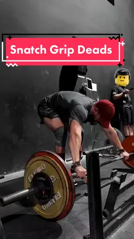 Snatch Grip Deadlift - great compound movement or used as an accessory as shown here #gymtips #gymtip #GymTok #fitnesstips #fitnesstip #fyp #deadlifts