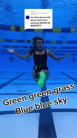 Replying to @ur.b0ring_l3avemealone wet socks 🧦💧 feeel great 😂 #greengreengrass #underwater #