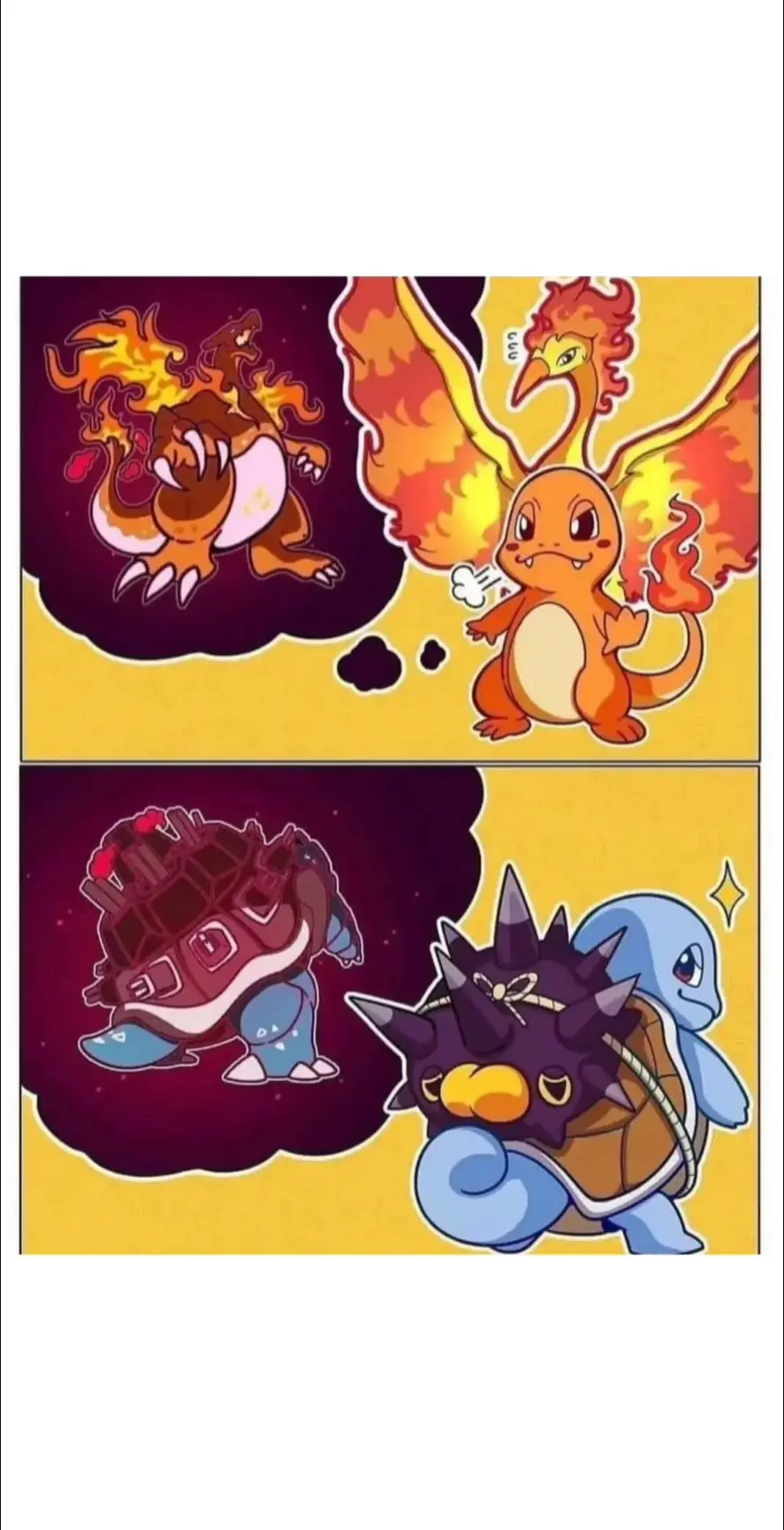 Which mega pokemon was your favorite?!😱😂 Artists is avHYCcH3x80KCUE🔥 #pokecenter #pokemon #pokemonfan #pokemonart #megapokemon #charmander #megaevolution #grookey #bulbasaur #squirtle #cute #pokemontiktok 