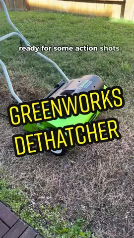 Now making ugc style videos while doing my backyard. Needed this tool from greenworks because I don’t want to dethatch my backyard by hand. Still have to put the dead grass in the bag tho…got a bit of exercise on a Saturday. I know my lawn is kinda dead, leave me be ha Yall need more ugc content @greenworkstools? 😂 #backyardgarden #greenworkstools #dethatching #lawntok #ugccontentcreator #springcleaning 
