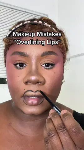 How to over line your lips Makeup mistakes drastically over lining lips