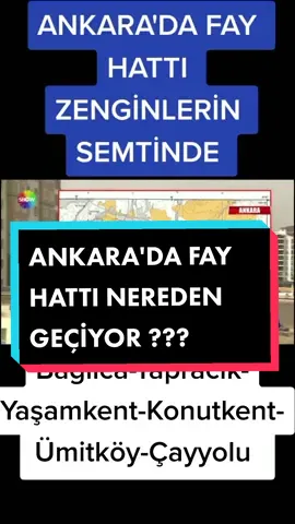 Ankara'da fay hattı hangi semtten geçiyor??? #ankara #fayhattı #deprem #albunukesfettiktok #çayyoluankara #bağlıca #ümitköy 