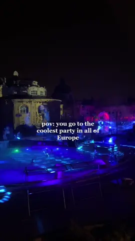 definitely a bucketlist item😎 #budapestbaths #europenightlife #budapesthungary #budapestguide #studyabroad 
