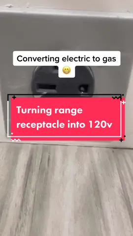 Gas needs a 120volt receptacle to power the electronics and igniter #electrician #DIY #swap #howto #power 