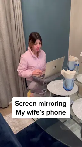 Screen mirroring my wife’s phone to see what she searches 