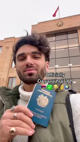 I can finally travel again ✈️🌍 and feel fully Armenian 🇦🇲🥺 #immigration #travel #armenia #passport #international #emotional #nicemoment #🇦🇲  