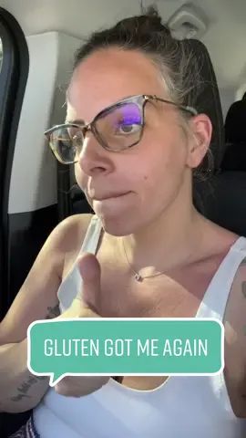 Here we go again. I’m completely at fault for this. I rarely eat out because I hate dealing with this when it happens. #celiacdisease  #glutensensitivity #glutenfreetiktok #ouch #fyp #foryoupage 