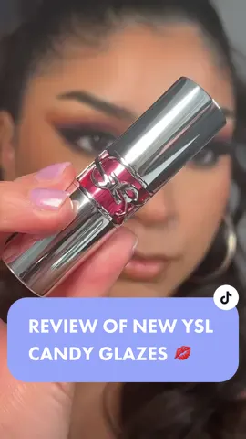 tbh i think a part of me thinks im undeserving of luxury items 🙈 so this was very special to me🖤 #yslbeauty #candyglaze #luxurymakeup 