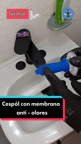 Cambia tu céspol por uno con membrana Anti Olores / Tutorial instalación de cespol fleximatic parte 1 #tutorial #lavabo #plomería #AprendeEnTikTok #federalplumbing #baño #hazlotumismo 