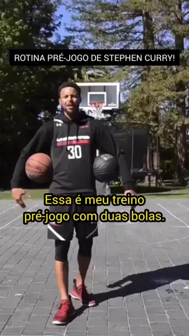 A rotina pré-jogo de Steph Curry!! #NBA #Basquete #TikTokEsportes 