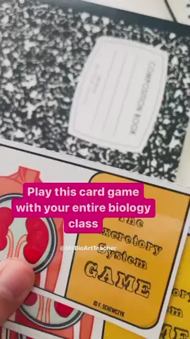 Digestive system card game your students will love. Available in my TPT #biologyteacher #tpt #scienceteacher #teachingresources #teachingidea 