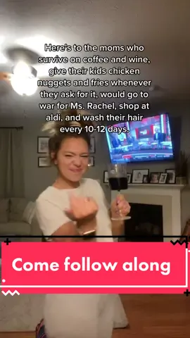 Is this too niche? #MsRachel #MomsWhoDrinkWine #ChickenNuggets #MamaNeedsCoffee #MomLife #SAHM #RealMoms 