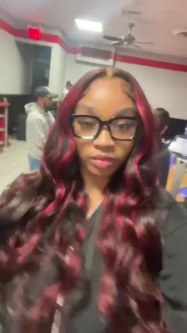 Red highlights on black hiar straight lace front wig🔥wig from@lollyhairstore #lollyhair  #lollyhairofficial #lollyhairstore #wigtok#wiginstall#redwig