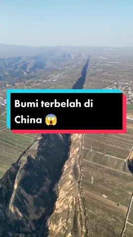 Rift Valley di China - bukti pergerakan lempeng, membentang 10km #geography  #glorygeography  #geografi  #nationalgeographic  #china 