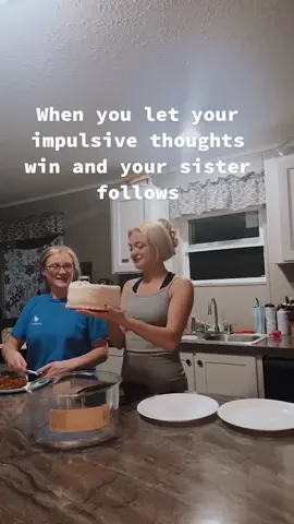 On,y when mom isnt around #funny #sister #impulsivethoughts #cake 
