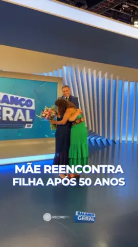 Emocionante! Depois de pedir ajuda ao #BalançoGeral, dona Maria reencontrou a filha após quase 50 anos. Veja!
