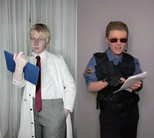 #duet with @🕯️🌹🕯️ We were supposed to get some work done here, Al 🤨 #residentevil #williambirkin #albertwesker #residentevilcosplay #birkingcosplay #weskercosplay 