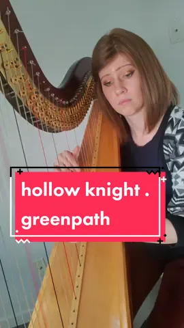 Replying to @notthebrightestbraden Looped just for you ✨️ #harptok #harp #music #song #cover #videogames #videogamemusic #hollowknight #greenpath 