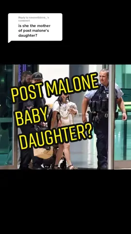 Replying to @nmcnntbblnk_ Post Malone with his girlfriend and their newborn daughter when  touchdown in sydney #viral 