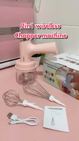 2in1 wireless chopper machine - ada ni mungkin dapat jimatkan banyak masa anda untuk memasak , xrugi uolls grab memang function , sis iza pon suka guna pengisar 2in1 ni , paling funtion bila nk buat ayam belado , bnyk betul kena kisar , guna ni jimat masa , mudah xperlu cari plug elektrik , serta mudah untuk disimpan dan dicuci , ada 3 pilihan warna yg uolls boleh pilih ❤️ #sisiza #sisizapinkkitchen #sisizareview #sisizapink #pinkwirelesschopper #wirelesschopper #chopperelektrik #chopperelektrikmurah #pengisarserbaguna #multifunctionchopper #multifunctionchopperviral #pengisarmakanan 