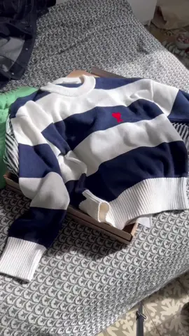 stripes for spring >> how do we like it?#fashiongrails #amiparis #springsweaters #clothinghaul 