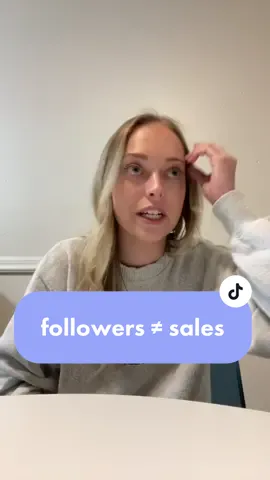 my experience with followers ≠ sales! #smallbusinessadvice 