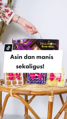 Kamu mau makanan asin dan manis sekaligus didalam 1 box? Tenang aja Bellarosa solusinya! cek keranjang kuning yuk! #asyiknyakuliner #kuekeringlebaran #menu #BELLAROSA 