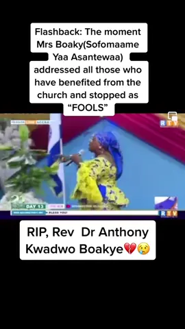Flashback: The moment Mrs Boaky(Sofomaame Yaa Asantewaa) addressed all those who have benefited from the church and stopped as “FOOLS”#revanthonykwadwoboakye #ressurrectionpower