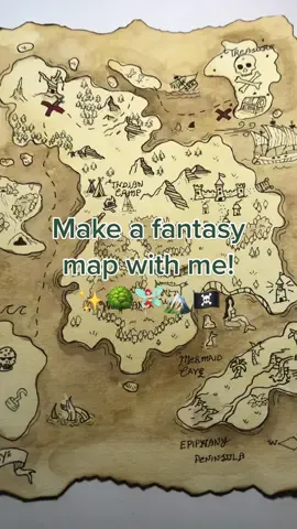 My first fantsy rice map 🤗 where did you like the most on the map ?🧝🏻‍♀️🧚🏻✨ 🗺️#keşfet #fyp #foryou #foryoupage #tutorial #fantasy #fantasymap #fantasymapmaking #rice #ricemap #map #artpice #mapmaking #foryouartpage 