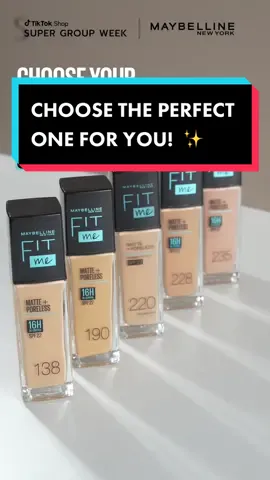 Rekomendasi shade foundation untuk kulit sawo matang medium to deep! Maybelline Fit Me Foundation is the rescue 🙌🏻 Hasilnya full coverage namun tetap natural! ✨Kalau kamu cocok pakai shade nomor berapa, bestie? Comment ya 🙌🏻 #WeAreMaybelline #BeautyTok #SuperGroupWeek #SerbuProdukBaru #TotalFitForMySkin