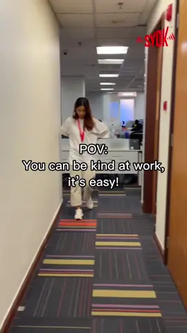 #POV: You can be kind at work! It’s easy! #SYOKCares #spreadlove #bekind 