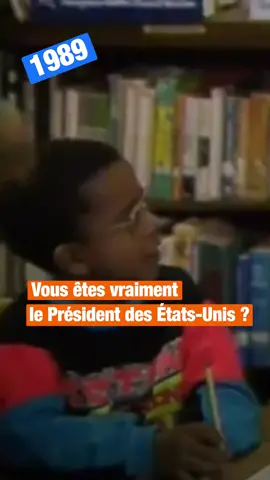 En 1989, ce petit garçon américain avait eu du mal à reconnaître le Président #Bush #canap89 #quotidien