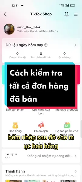 Cách kiểm tra tất cả các đơn hàng đã bán #từdienxaykenh 