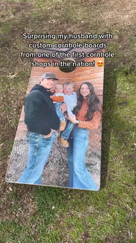 So proud of all the hard work they put into building their dream! Check out their page & website! @thecornholecave #marriedlife #MomsofTikTok #cornhole #yardgames #fyp #foryou #dadsoftiktok #summervibes #obsessed #family #Outdoors 