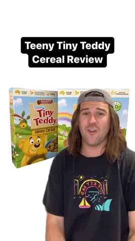 Teeny Tiny Teddy Cereal Review #russeats #fyp #food #Foodie #foryou #review #foodreview #junkfood #aussie #australia #snack #breakfast #cereal #arnotts #tinyteddy 