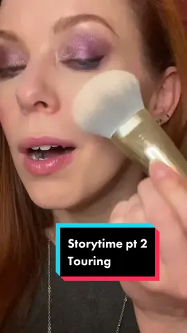 Storytime pt 2 #grwm #musicandmakeup #musicianontour #tourlife #bandmates #singer #myband #outontour #storytime #livingthedream #redheadmakeup 