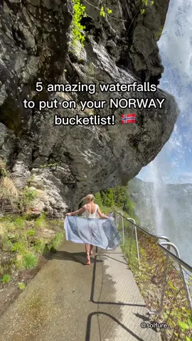 5 BUCKETLIST waterfalls in Norway! 😍🇳🇴📍 📍Steindalsfossen: Norheimsund - Hardanger 50 metres fall You can walk behind it without getting wet! Vist the cafè right next to it afterwards! 📍Huldefossen: Moskog - Førde 92 metres fall 5 min walk from parking at «Mo og Jølster Vidaregåande Skule» 📍Vøringsfossen: Eidfjord - Fossli Hotel 182 metres fall Amazing viewpoint where you can view the waterfall from different angles. Parking next to it. 📍Gudbrandsjuvet: Valldal 25 m high gorge with a huge river forcing its way through Viewpoint right next to paking. 📍Glomnesfossen: Hjelle - Oppstryn 130 metres fall 15 minutes steep walk from parking. Remember to save post for later 😍 📸 @solfure #bucketlist #norway #fjordnorway #norge #norgesopplevelser #mittnorge #travelnorway #waterfalls #amazingearth #besutifuldestinations #visiteidfjord #visitstranda #visithardangerfjord #visitnordfjord #visitnorway