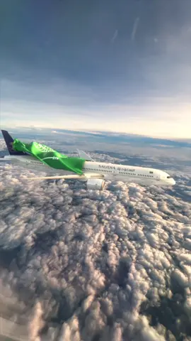 فوق هام السحب يا أعظم علم 🇸🇦 Flying high with the greatest flag🇸🇦 #يوم_العلم #FlagDay
