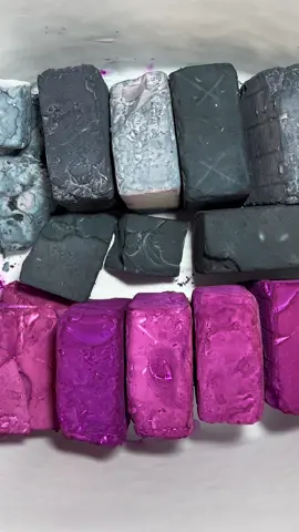 Pink & Gray Dyed Blocks #NextLevelDish #crunchyasmr84 #oddlysatisfying 