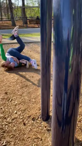 The only thing hurt was my pride and my finger. We got right back up and did it again…without falling!😉🤣 #funny #fail #falling #swing #MomsofTikTok #toddlersoftiktok #boymom #fyp 