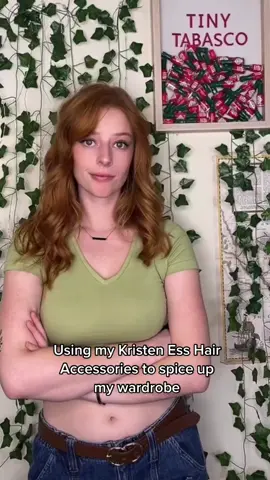 AD Loved using my #kristinesshair accessories to add a some needed spice. The faux fur scrunchie/headband combo are so fun, I absolutely adore the metallic pony baubles and vegan leather barrette adding the perfect touch to my fits! @target @kristinesshair  #target #targetstyle #targetpartner #KristinEssPartner