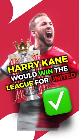 Harry Kane to Manchester United ✅ and they win the League!  #thefootballterrace #footballterrace #PremierLeague #harrykane #kane #mufc #thfc #manutd #spurs #tottenham 