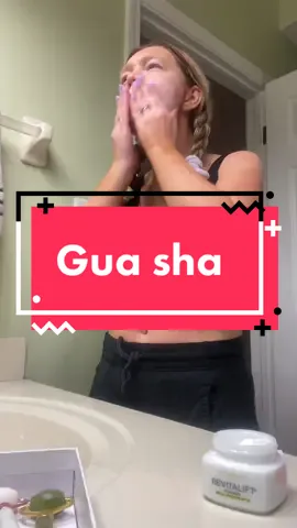 Does #GuaSha actually work? #BeautyRoutine #NightRoutine #Cerave #Revitalift #Millennial 
