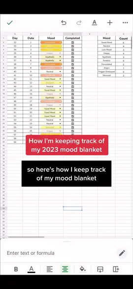 How I’m keeping track of my mood blanket. I was initially just using notes in my phone but wanted to switch it up so I could see the full count at the end of the month. How do you kewp track? #moodblanket #temperatureblanket #moodblanket2023 #knitting #knittok #crochet #knittersoftiktok #yarntok #crafttok #knittersoftiktok 