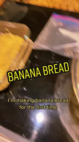 I made banana bread 🍌🍞 #fyp #bananabread #pintrest #baking #bake #cooking #alt #trending #follow 